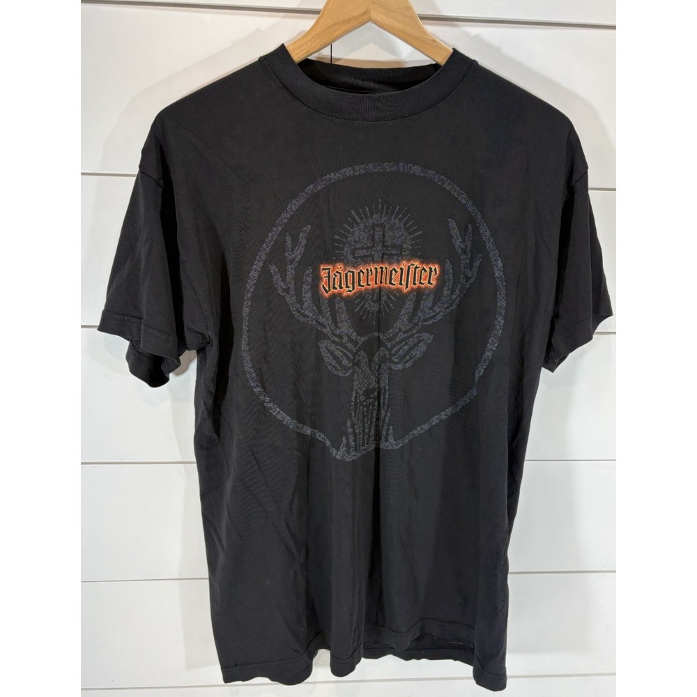 Jagermeister Deer Logo Short Sleeve Large Black Tee Distillery